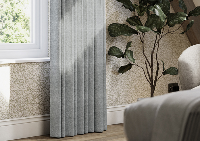 San Remo (Blackout), Pewter - Made to Measure Curtains - Image 5